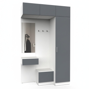 Набор мебели для прихожей "Марсель-254" МР 01-254 В2490 Ш1500 Г580 (ЛД..